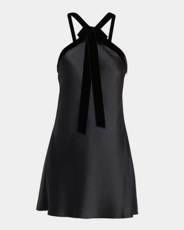 Elfreda Sleeveless Bow Mini Dress